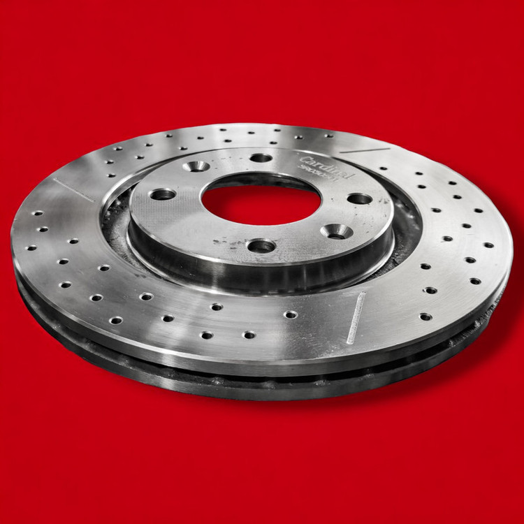 دیسک ترمز چرخ جلو کاردینال مدل سوراخ دار مناسب برای پژو ۴۰۵ بسته ۲ عددی