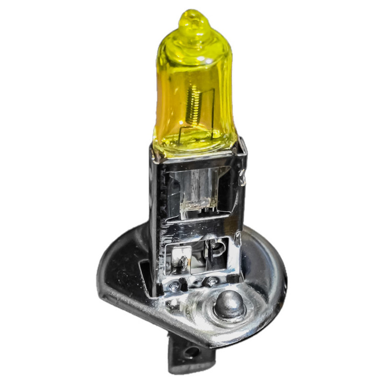 لامپ نور پایین و نور بالا چراغ جلو تک حالته بست یدک مدل Limo.YLW پایه H1 مناسب برای آریو بسته ۲ عددی
