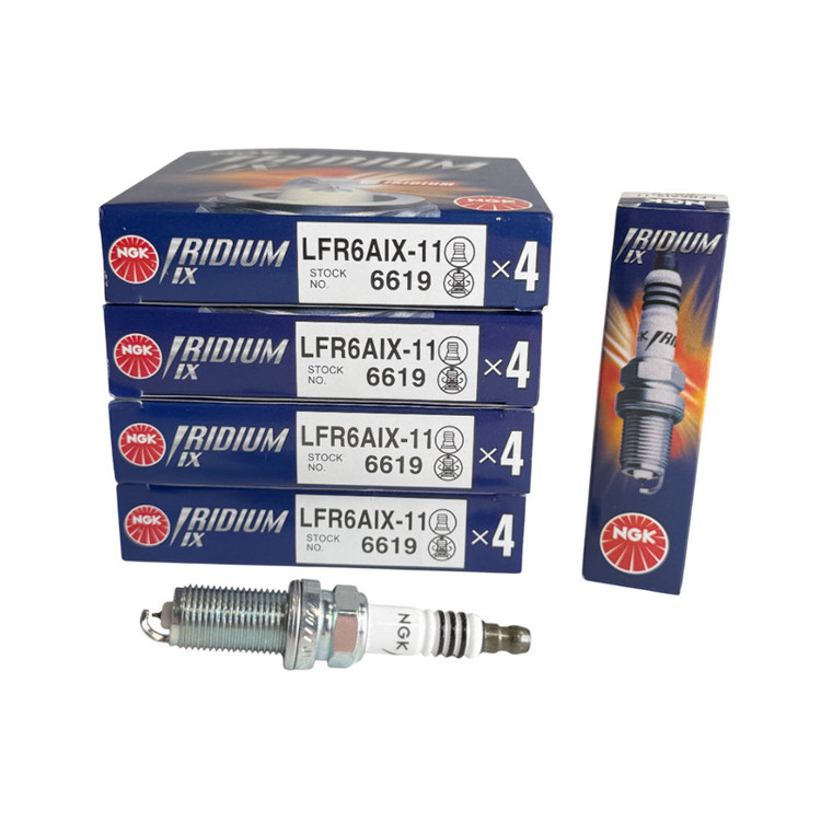 شمع خودرو ان جی کی مدل LFR6AIX-11-6619 پایه بلند مناسب برای پژو 405 بسته 4 عددی