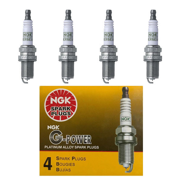 شمع خودرو ان جی کی مدل BKR6EGP 7092 پایه کوتاه سوزنی بسته 4 عددی