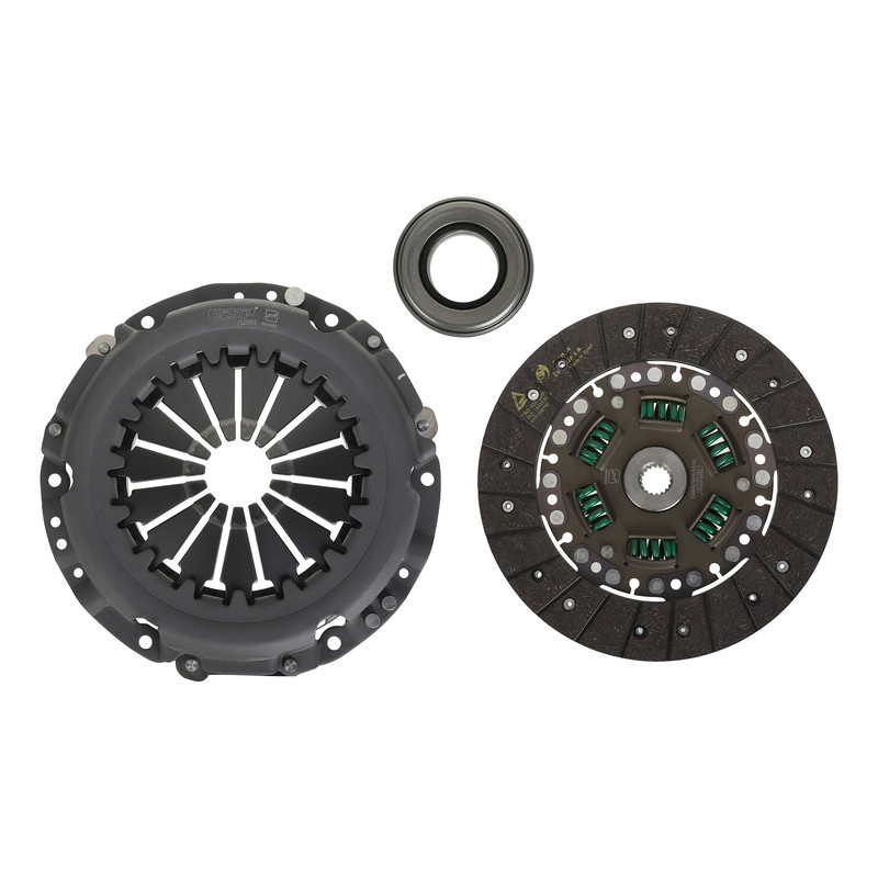 کیت صفحه کلاچ جی ای اس پی کد 529902  مدل 6 فنر 215 میل به همراه بلبرینگ مناسب برای تیبا و تیبا 2