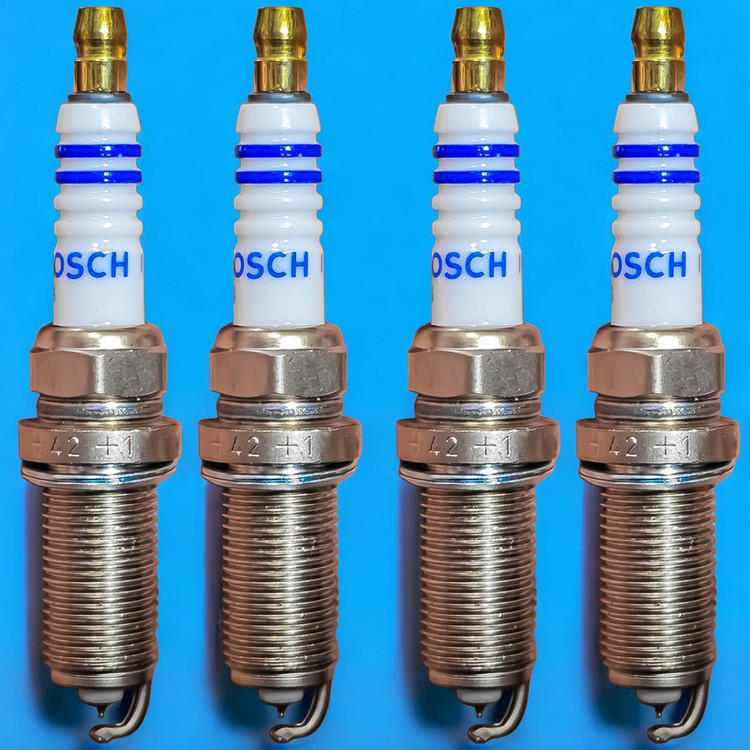 شمع تقویتی خودرو بوش مدل سوزنی ایریدیوم کد Russia+42 پایه بلند مناسب برای برلیانس H220 و H230 بسته ۴ عددی