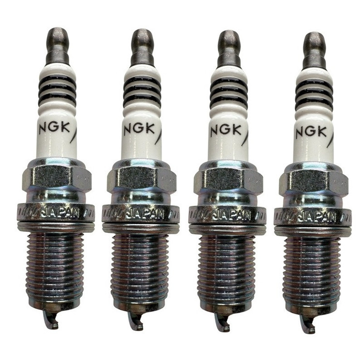 شمع خودرو ایریدیوم ان جی کی مدل BKR6EIX-11-6418 پایه کوتاه مناسب برای تویوتا کرولا بسته 4 عددی