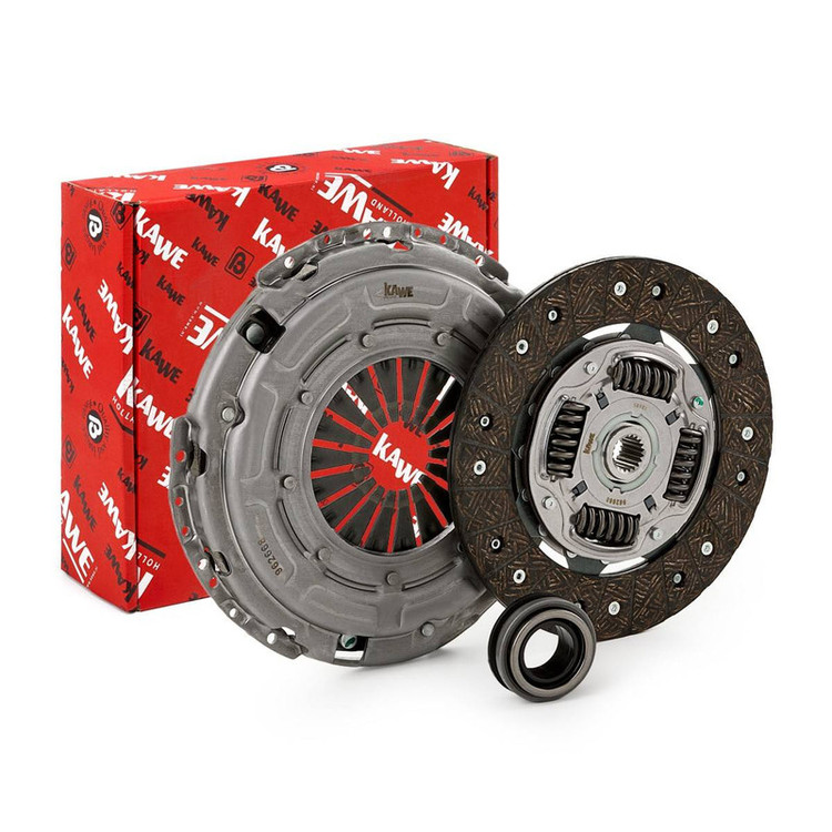 کیت کلاچ کَوه مدل فنر دوبل به همراه بلبرینگ کلاچ مناسب برای پژو 206 تیپ 5، پژو 207 و رانا