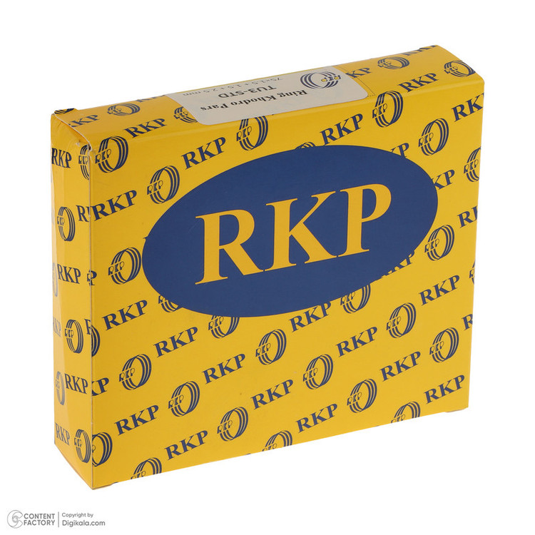 رینگ پیستون رینگ خودرو پارس مدل RKP-TU3-STD مناسب برای پژو 206 تیپ 2 و 3 بسته 12 عددی